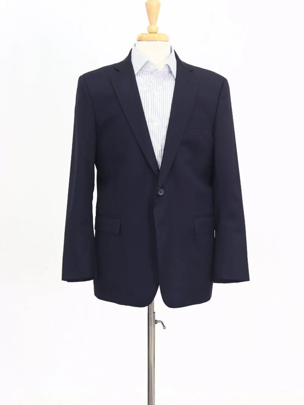 Brooks Brothers 40R Navy Blazer Sport Coat Jacket 2-Button Solid W970